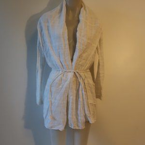 Womens Ugg White UAW5300W Cotton Kimono Robe S *